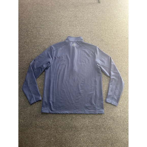 Vineyard Vines Jim Nantz Quarter Zip Pullover Navy Blue Mens Medium Stretch Prep - Picture 7 of 9